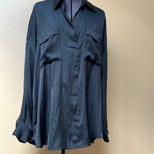 Free people silk shirt, soft and comfortable.